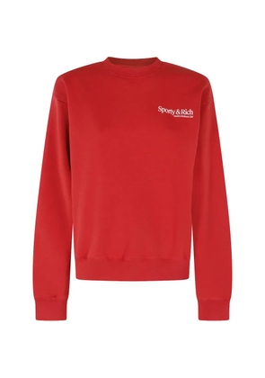Sporty & Rich logo-print sweater - Red