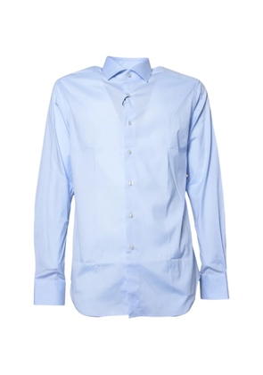 XE spread-collar button-up shirt - Blue