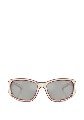 Diesel distressed-effect geometric-frame sunglasses - Neutrals