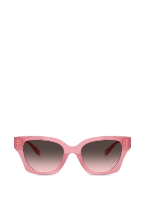 Coach quilted-effect square-frame sunglasses - Pink