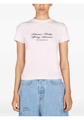 VETEMENTS Four Seasons T-shirt - Pink