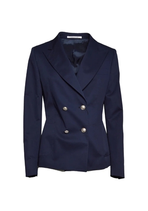 Tagliatore double-breasted peaked-lapel jacket - Blue