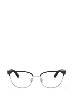 Coach logo-plaque cat-eye glasses - Black