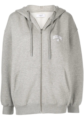 ANINE BING Zane oversize zipped hoodie - Grey