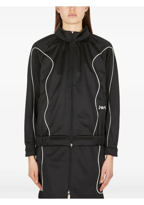 Perks And Mini graphic logo embroidery jacket - Black