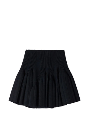 SANDRO mini knit godet skirt - Black
