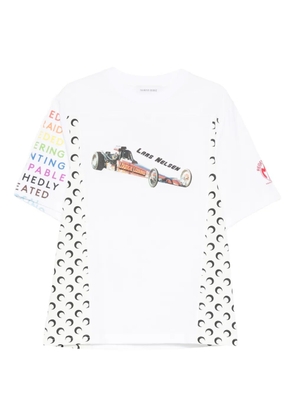 Marine Serre car moon print T-shirt - White