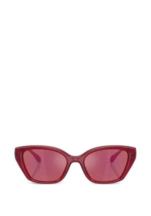 Coach C logo-plaque cat-eye sunglasses - Red