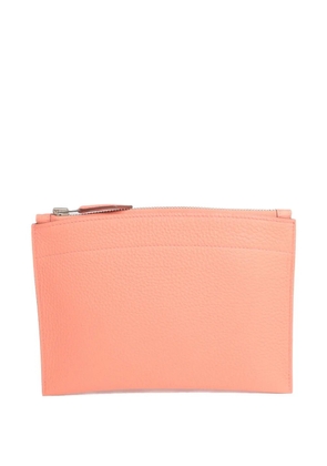 Hermès Pre-Owned PM Bazar Togo leather clutch bag - Pink