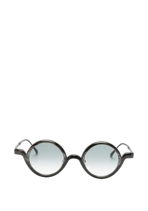 Rigards round-frame mosaic-detail sunglasses - Black