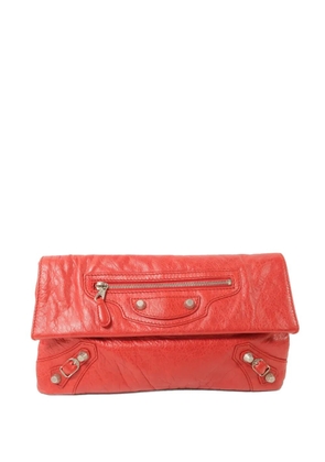 Balenciaga Pre-Owned Motocross Giant 12 Envelope calfskin clutch bag - Red