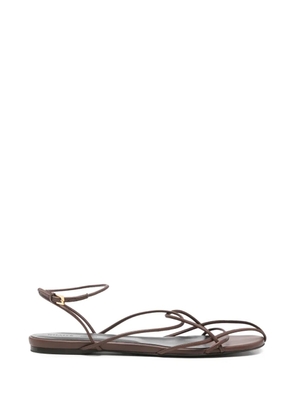 KHAITE Pre-Owned Loulou flat sandals - Brown