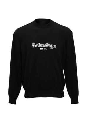 Balenciaga Pre-Owned Logo Est. 1917 sweater - Black