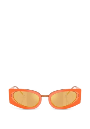 Diesel geometric-frame sunglasses - Orange