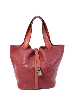 Hermès Pre-Owned MM Picotin leather tote bag - Red