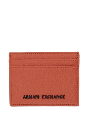 Armani Exchange Madrid logo-plaque cardholder - Orange