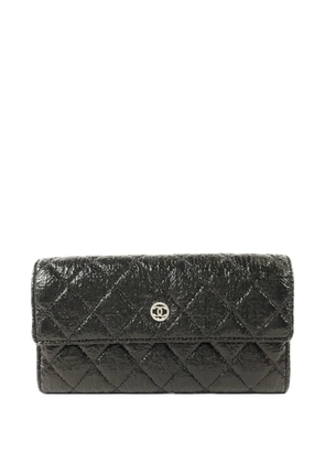 CHANEL Pre-Owned CC quilted wallet - Black