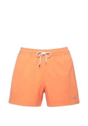 Polo Ralph Lauren logo-embroidered drawstring swim shorts - Orange