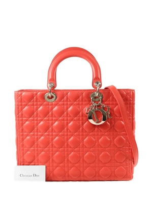 Christian Dior Pre-Owned Lady Dior tote bag - Red