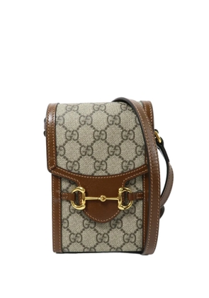 Gucci Pre-Owned 1955 Horsebit GG shoulder bag - Neutrals