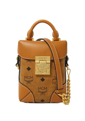 MCM Pre-Owned Soft Berlin Visetos shoulder bag - Brown