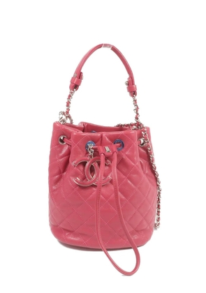 CHANEL Pre-Owned CC chain-link bucket bag - Pink
