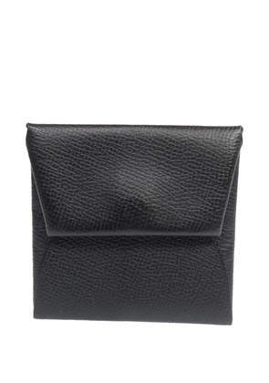 Hermès Pre-Owned 2024 Bastia leather coin purse - Black