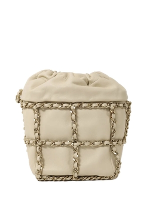 CHANEL Pre-Owned CC cage bucket bag - Neutrals