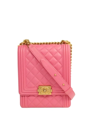 CHANEL Pre-Owned North South Boy CC turn-lock shoulder bag - Pink