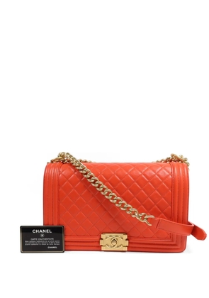 CHANEL Pre-Owned Boy CC chain shoulder bag - Orange