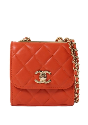 CHANEL Pre-Owned CC turn-lock quilted shoulder bag - Orange