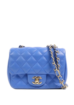 CHANEL Pre-Owned mini Classic 17 CC turn-lock shoulder bag - Blue