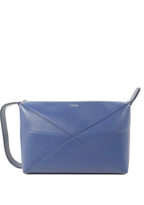 Loewe Pre-Owned Puzzle Fold leather wash bag - Blue
