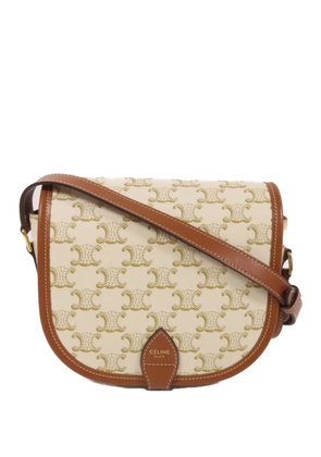 Celine Pre-Owned Folco Triomphe crossbody bag - Neutrals