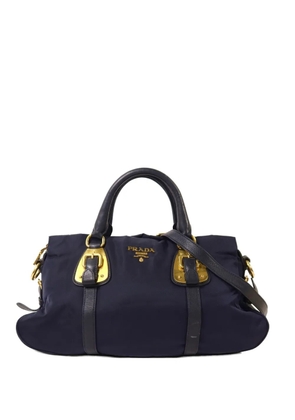 Prada Pre-Owned buckled-detail tote bag - Blue