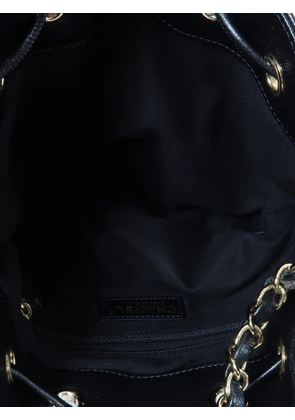CHANEL Pre-Owned Deauville CC studded bucket bag - Black