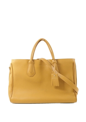 Longchamp Penelope leather tote bag - Yellow