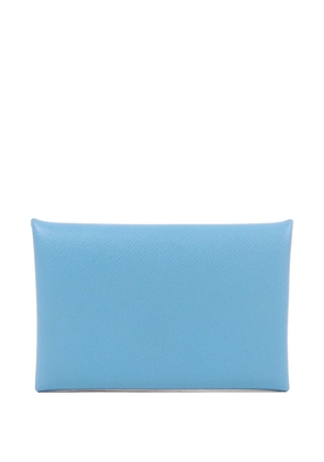 Hermès Pre-Owned 2018 Calvi Epsom card holder - Blue