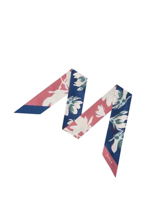 Furla Metropolis floral-print scarf - Blue