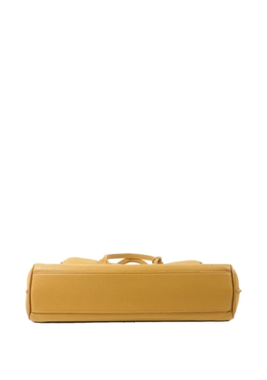 Longchamp Penelope leather tote bag - Yellow