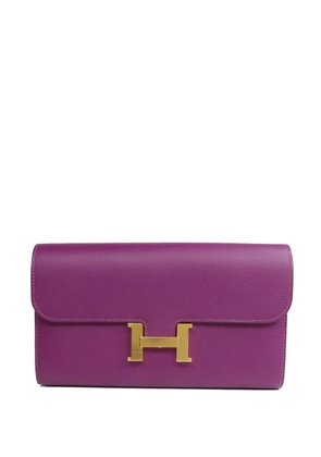 Hermès Pre-Owned Constance Evercolor leather wallet - Purple