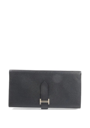 Hermès Pre-Owned Bearn Long Epsom leather wallet - Black