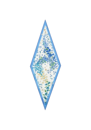 Ferragamo Spring-print diamond scarf - White