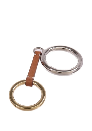 Hermès Pre-Owned leather scarf ring - Silver