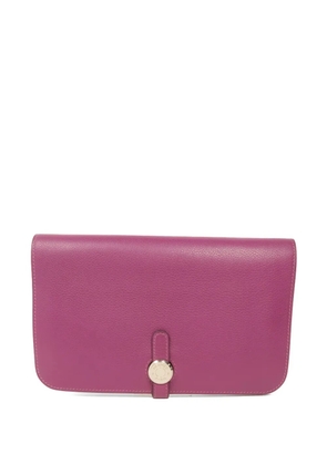 Hermès Pre-Owned 2019 Dogon leather wallet - Purple