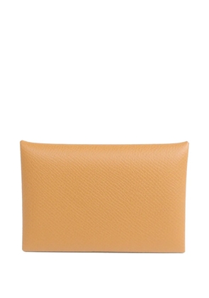 Hermès Pre-Owned Calvi Epsom-leather cardholder - Neutrals