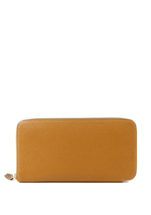 Hermès Pre-Owned 2018 zip Epsom-leather wallet - Neutrals