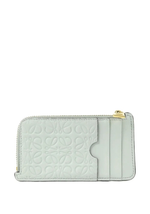 Loewe Pre-Owned Anagram-embossed card holder - Blue