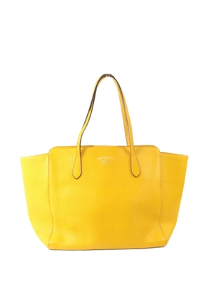 Gucci Pre-Owned large Swing leather tote bag - Yellow