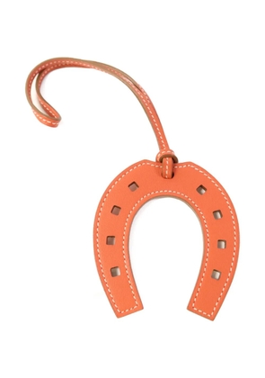 Hermès Pre-Owned Horseshoe leather bag charm - Orange